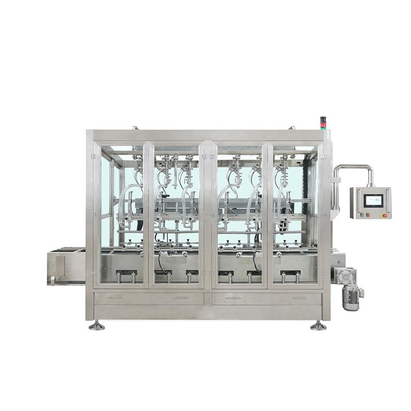 雙頭稱重式灌裝機 全自動果蔬果汁高速洗瓶消毒灌裝機生產(chǎn)線