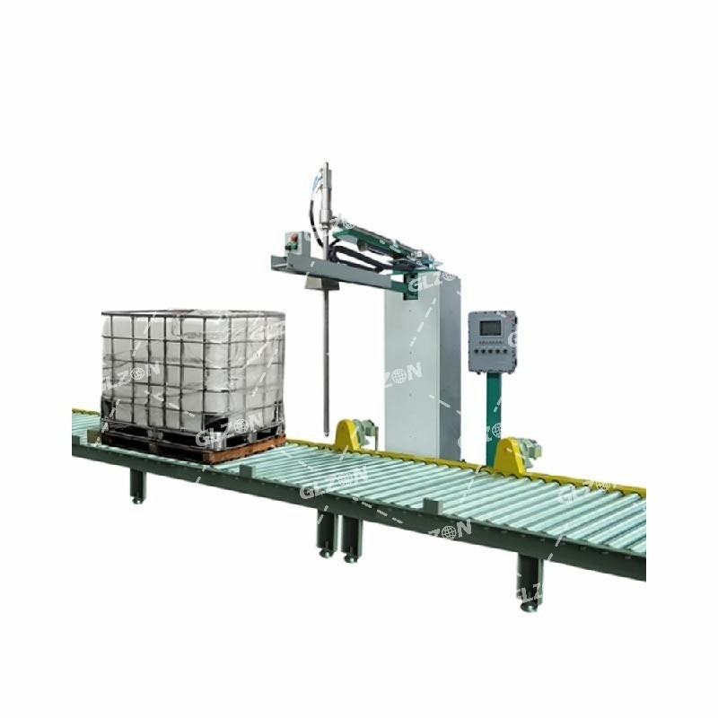 1000L噸桶定量稱(chēng)重灌裝機(jī)_真石漆灌裝機(jī)