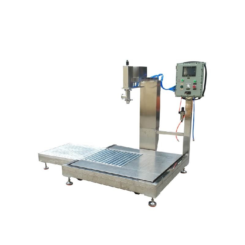 80KG膠粘劑包裝機(jī),防爆全自動包裝機(jī)