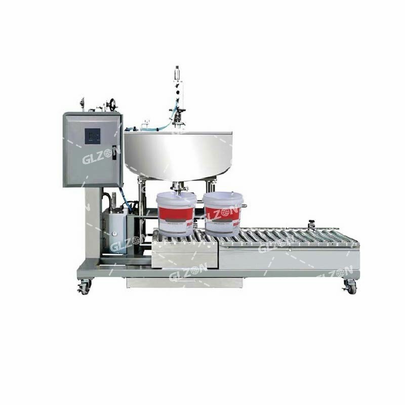 半自動(dòng)稱重包裝線 10KG芝麻油包裝線