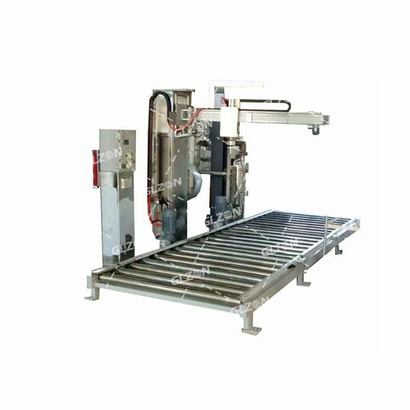 防爆稱重式壓蓋機(jī)_1000L噸桶香蕉汁壓蓋機(jī)