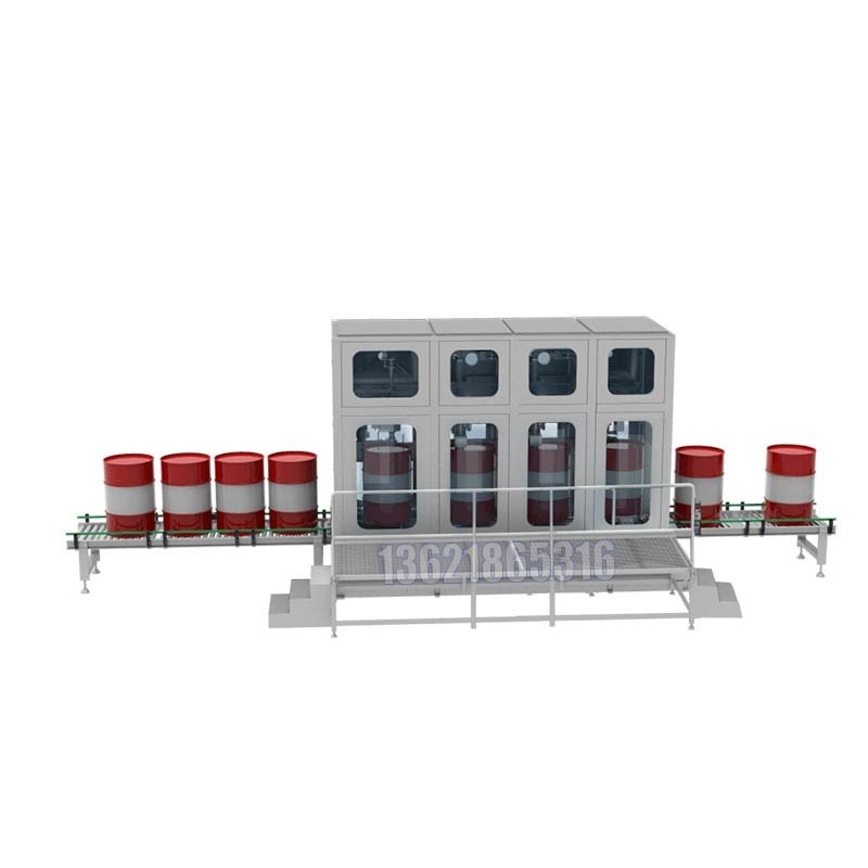 200L粘稠液體桶裝站_8頭全自動(dòng)桶裝站