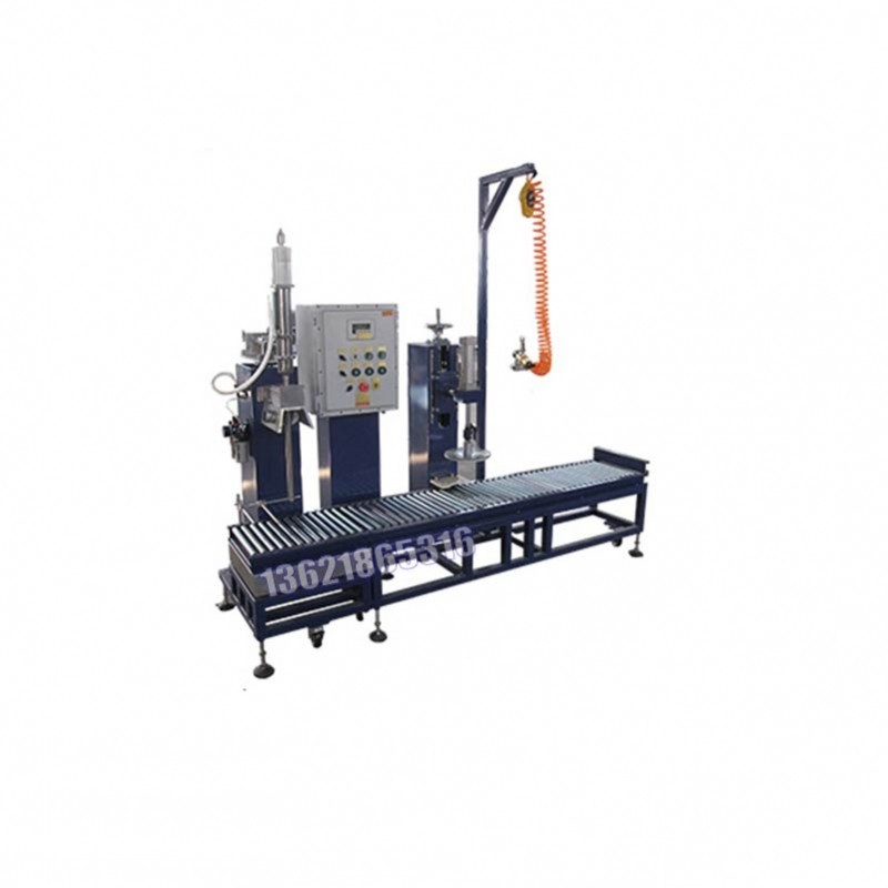 直線(xiàn)液體定量壓蓋機(jī)-1L沐浴露壓蓋機(jī)