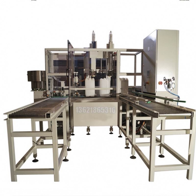 10L回轉(zhuǎn)式螺旋桿包裝線 果酒包裝線