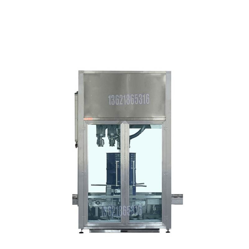 半自動真空壓蓋機(jī)-200升辣椒醬油壓蓋機(jī)工廠