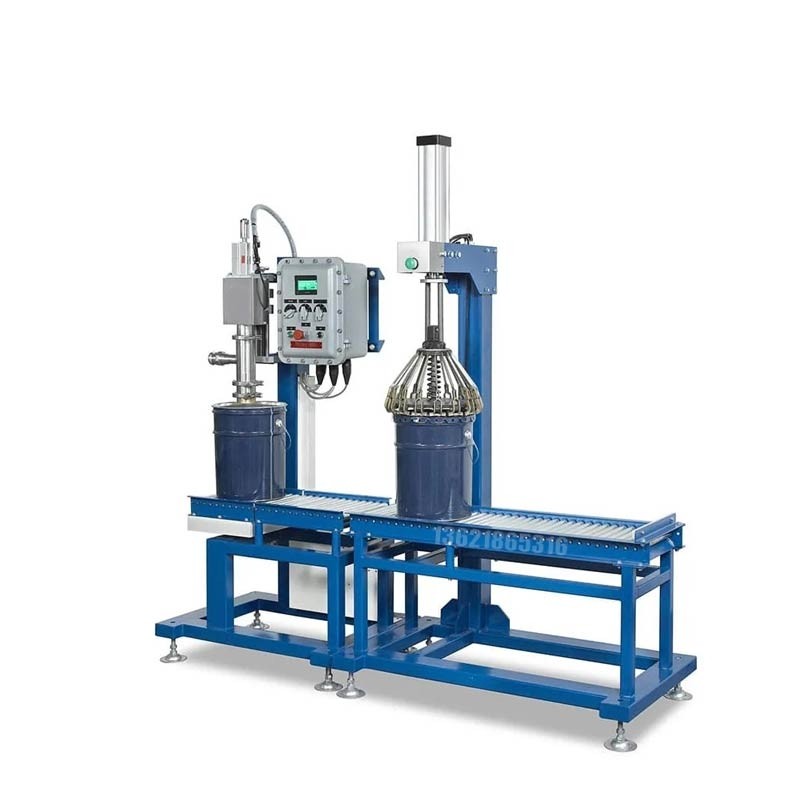 醬料蜂蜜分裝機(jī)-18L圓形桶稱重式定量分裝機(jī)