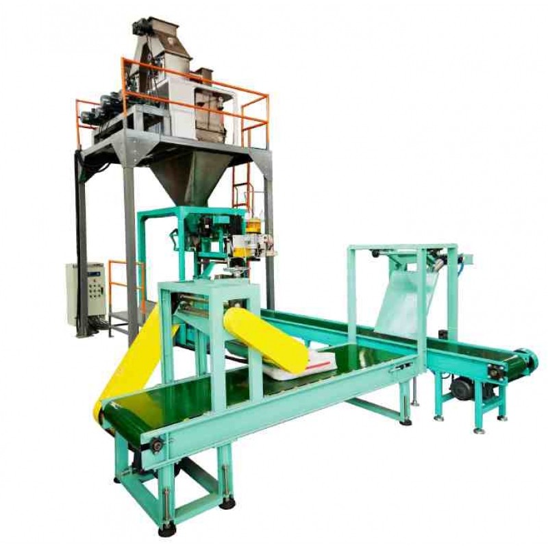 無塵粉料包裝機，絞龍送料包裝機（10-50kg）